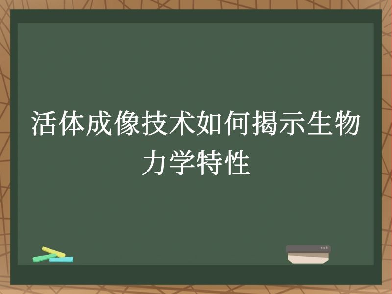 活体成像技术如何揭示生物力学特性