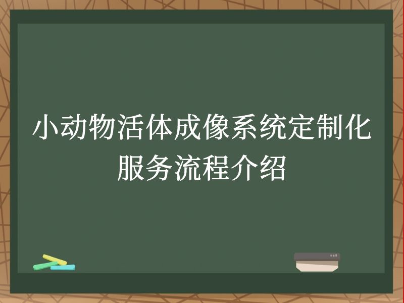 小动物活体成像系统定制化服务流程介绍