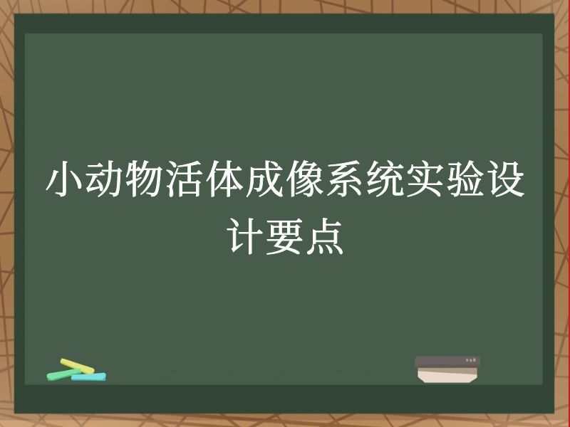 小动物活体成像系统实验设计要点