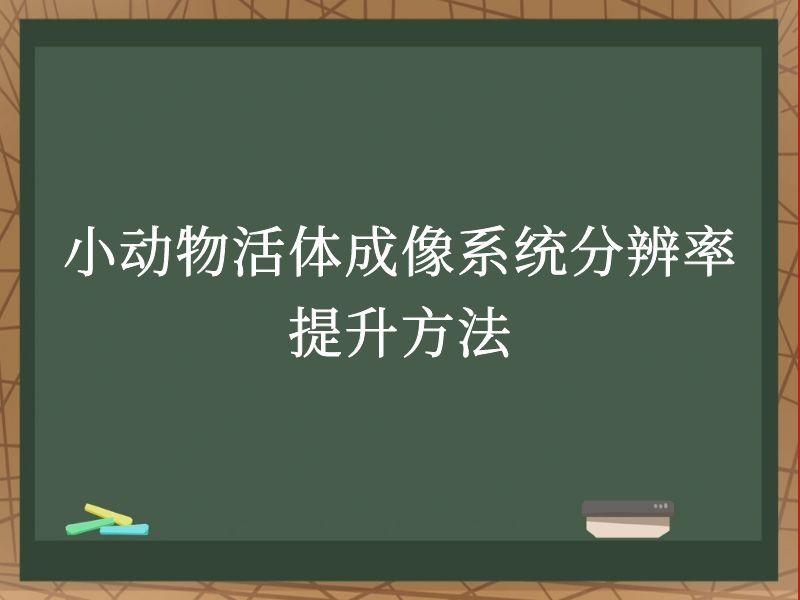 小动物活体成像系统分辨率提升方法